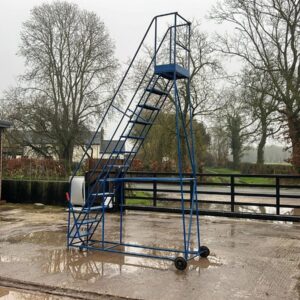 Mobile Saftey Warehouse Platform Steps Ladders Stairs High Bay Storage Racking